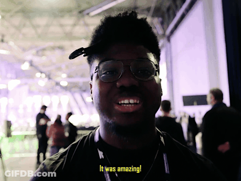 Man With Glasses And Lanyard Says It Was Amazing GIF