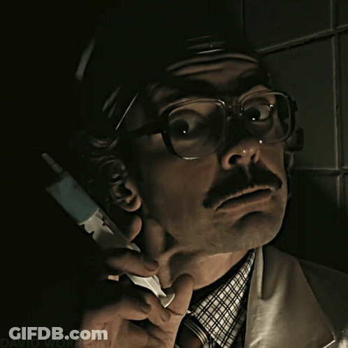 Man With Glasses And Mustache David Worren GIF