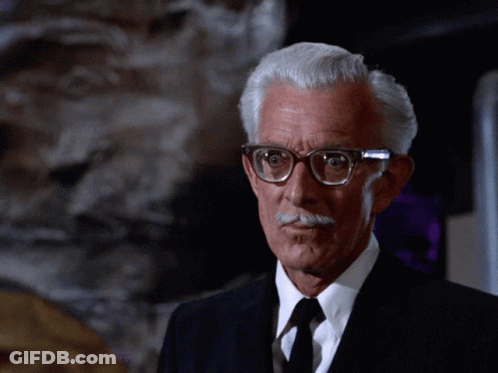Man With Glasses And Mustache In Suit GIF