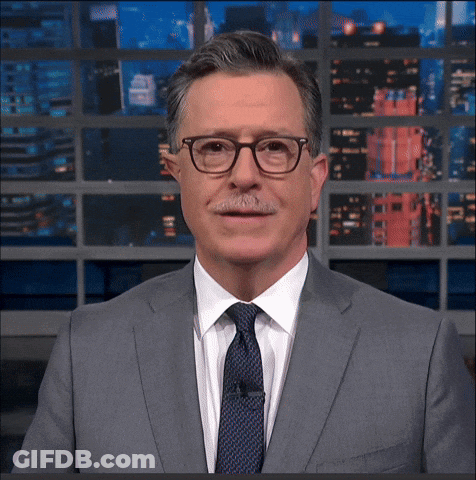 Man With Glasses And Mustache In Suit GIF