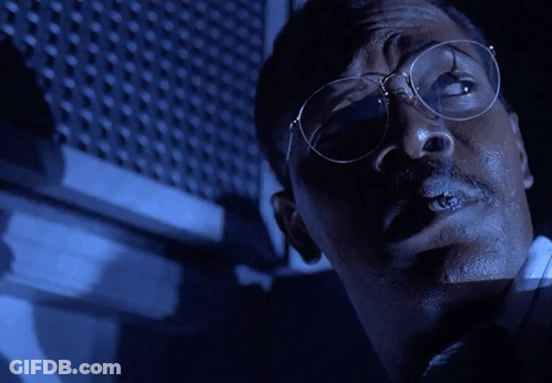 Man With Glasses And Mustache Saying Hold Onto Your Butts GIF