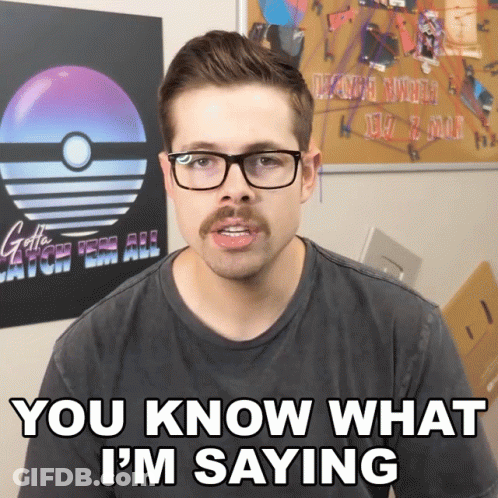 Man With Glasses And Mustache Saying You Know What I M Saying GIF