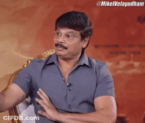 Man With Glasses And Mustache Says Already Hamne Bol Diya GIF