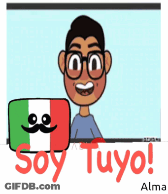 Man With Glasses And Mustache Says Soy Tuyo GIF