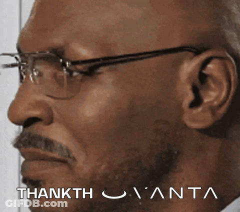 Man With Glasses And Mustache Says Thankth GIF
