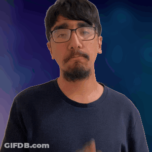 Man With Glasses And Mustache Shushing GIF