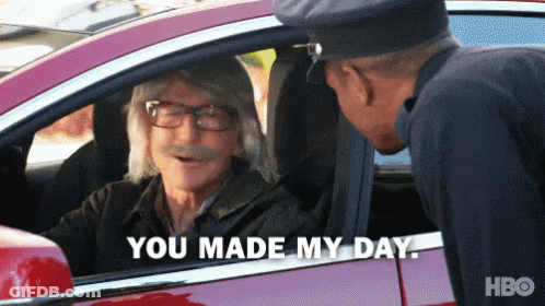 Man With Glasses And Mustache Talking To Police GIF