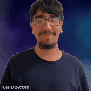 Man With Glasses And Mustache Waving Hand GIF