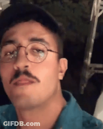 Man With Glasses And Mustache GIF