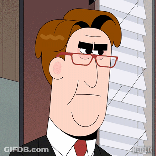 Man With Glasses And Netflix Logo GIF