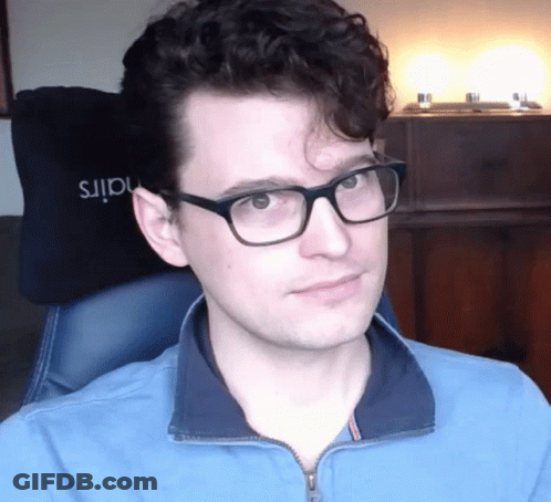Man With Glasses And Noirs Pillow GIF