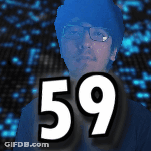 Man With Glasses And Number 59 GIF