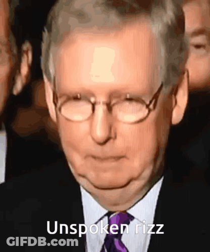 Man With Glasses And Purple Tie Unspoken Rizz GIF