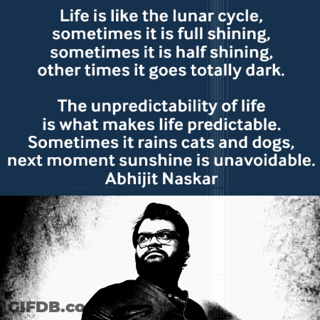 Man With Glasses And Quote GIF