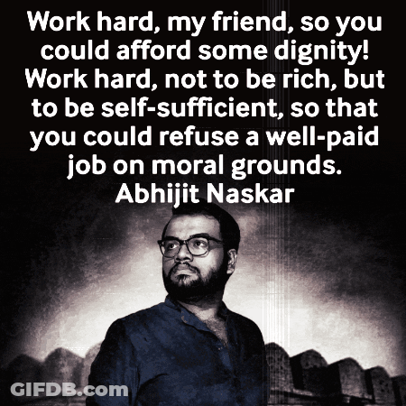 Man With Glasses And Quote GIF