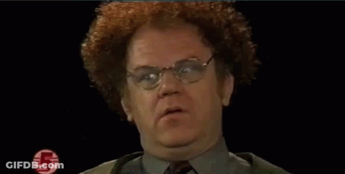 Man With Glasses And Red Afro GIF
