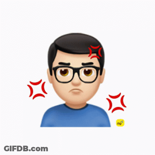 Man With Glasses And Red Star On Head GIF