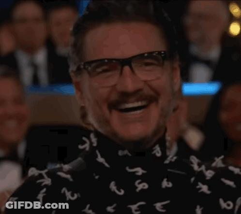 Man With Glasses And Shirt With Letters GIF