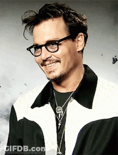 Man With Glasses And Skull Necklace GIF