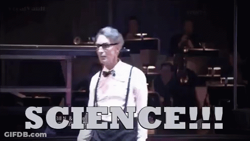 Man With Glasses And Suspenders Says Science GIF