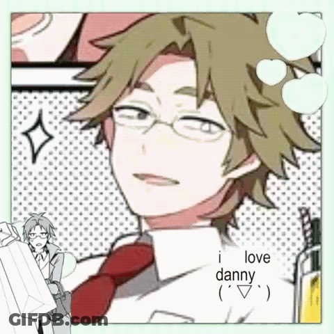 Man With Glasses And Tie I Love Danny GIF