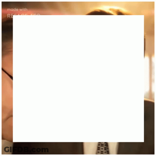 Man With Glasses And Tie Stares At Eyes Closed Man GIF