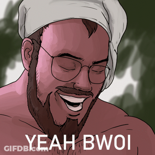Man With Glasses And Towel Says Yeah Bw0i GIF