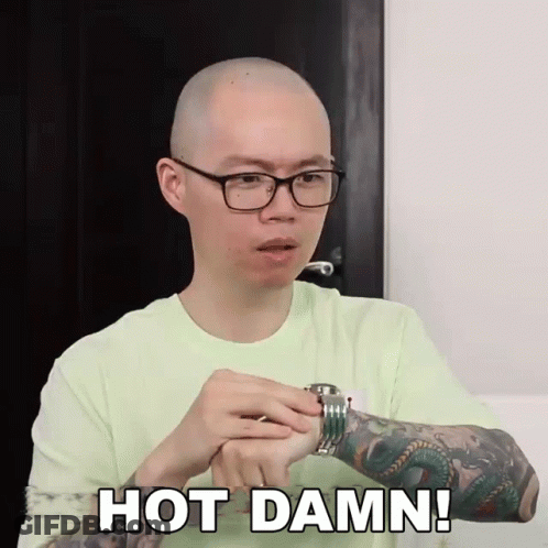 Man With Glasses And Watch Saying Hot Damn GIF