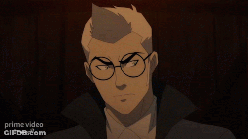Man With Glasses And Words May Assist GIF