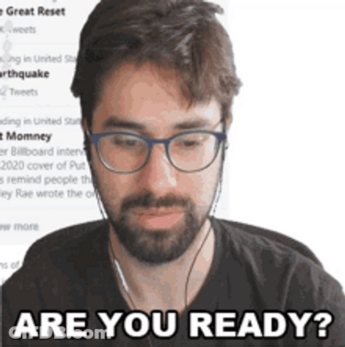 Man With Glasses Are You Ready GIF