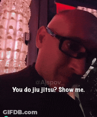 Man With Glasses Asking Can He Do Jiu Jitsu GIF