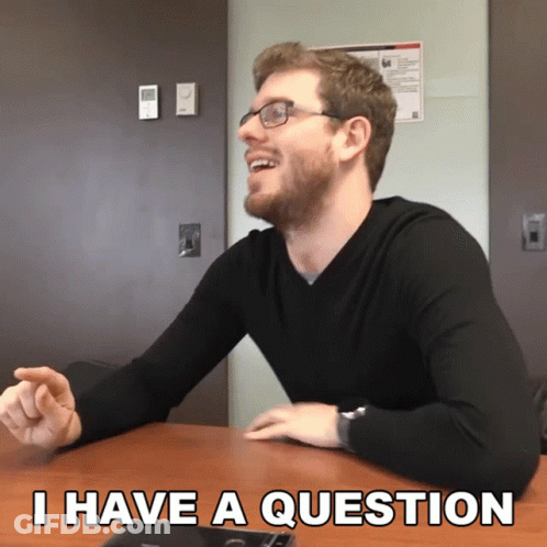 Man With Glasses Asking Question GIF