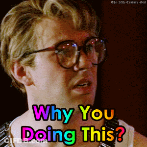Man With Glasses Asking Why You Doing This GIF