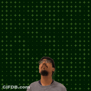 Man With Glasses Beard Green Background 0 4 GIF