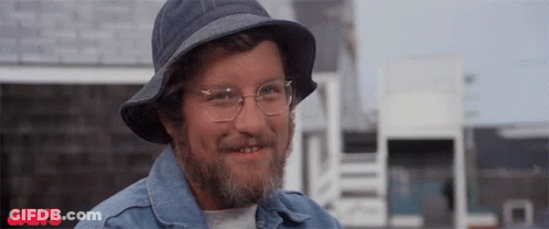 Man With Glasses Brushing Teeth Near Shark GIF