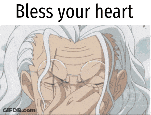 Man With Glasses Covering Face Saying Bless Your Heart GIF