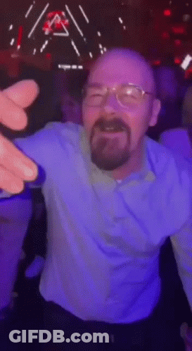 Man With Glasses Dancing In Club GIF