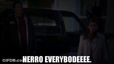 Man With Glasses Fake Mustache Says Herro Everybodyee GIF