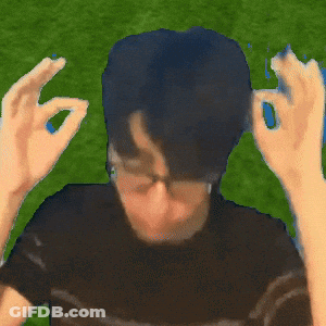 Man With Glasses Giving OK Sign GIF