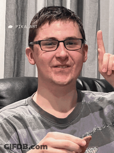 Man With Glasses Giving Thumbs Up GIF