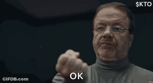 Man With Glasses Giving Thumbs Up GIF
