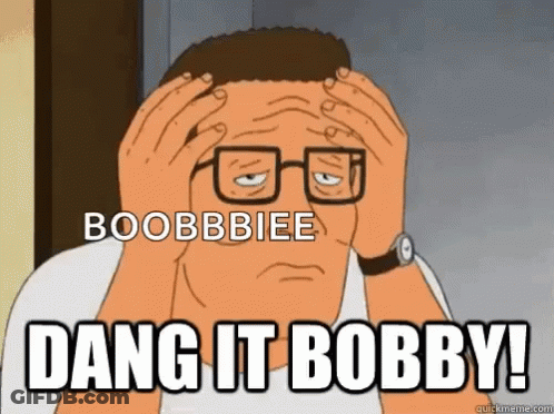 Man With Glasses Holding Head Dang It Bobby GIF