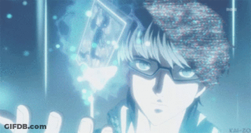 Man With Glasses Holding Kai-Zo Card GIF