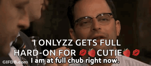 Man With Glasses I Onlyzz Gets Full Hard-On For Cutie GIF