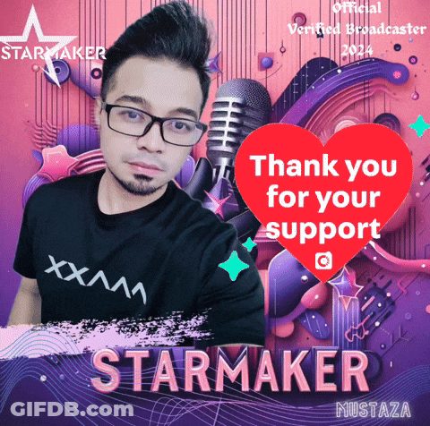 Man With Glasses In Black Starmaker Shirt GIF