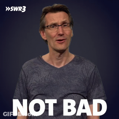 Man With Glasses In Not Bad Shirt GIF