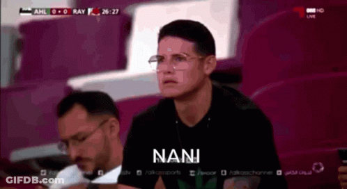 Man With Glasses In Stadium Nani GIF