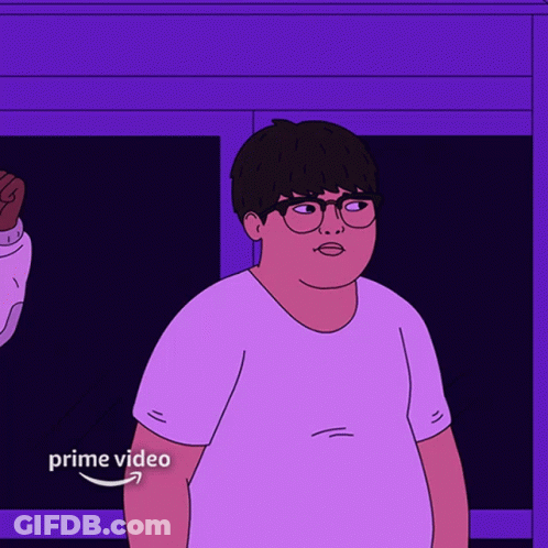 Man With Glasses In White Shirt Saying Prime Video GIF