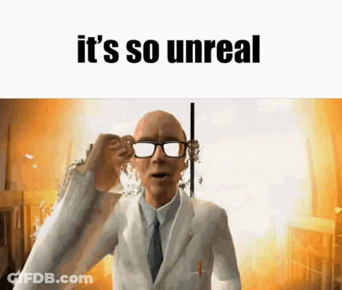 Man With Glasses It's So Unreal GIF