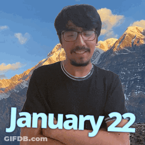 Man With Glasses January 22 Shirt GIF